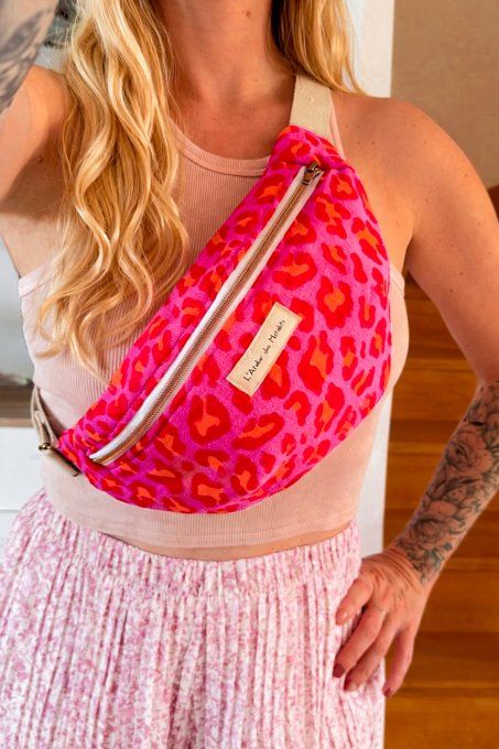 Sacs banane adulte Léopard Fluo