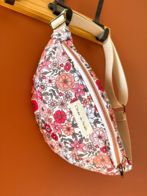 Sacs banane adulte Fleurs Printanières - Rose clair