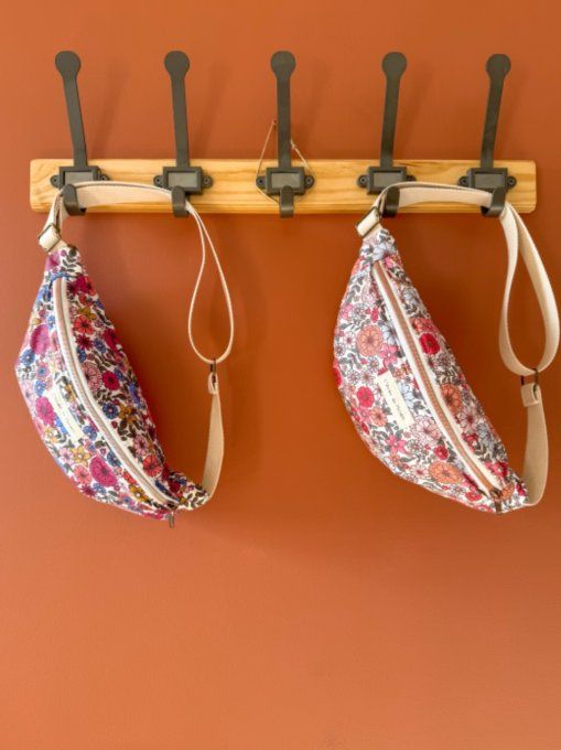 Sacs banane adulte Fleurs Printanières - Rose Fuchsia
