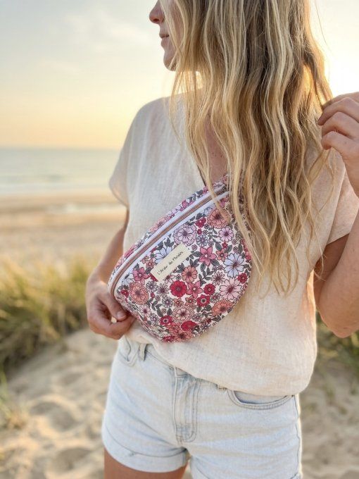 Sacs banane adulte Fleurs Printanières - Rose clair