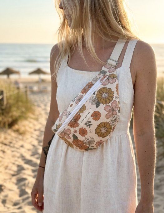 Sacs banane adulte Floral en coton